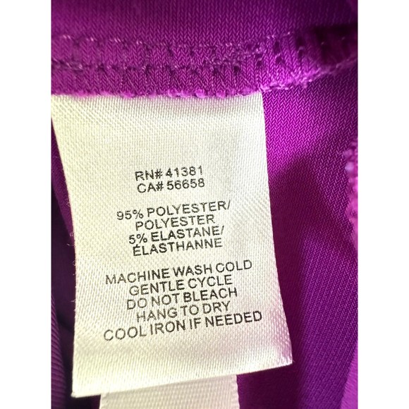 ❌SOLD❌Lauren Ralph Lauren Bright Magenta Pink Cowl Neck Ruched  Dress Size 8 - Picture 14 of 15